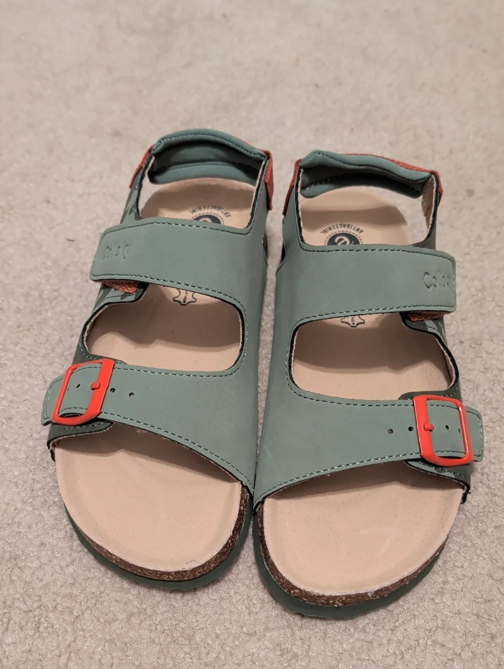 Colloky STYLE: 535502-92 Camo Sandals Green & Orange Boys US 1.5